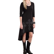 57%OFF レディースカジュアルドレス ローパー印刷ハイロードレス - 七分袖（女性用） Roper Print Hi-Lo Dress - 3/4 Sleeve (For Women)画像